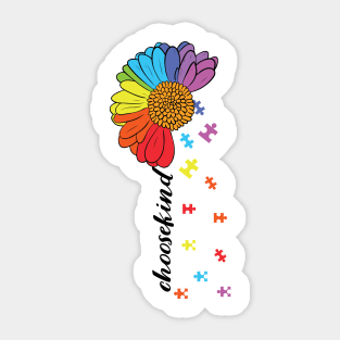 Kind Autism Awareness Gift for Birthday, Mother's Day, Thanksgiving, Christmas Sticker